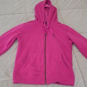 J. Crew Hot Pink Zipper Hoodie